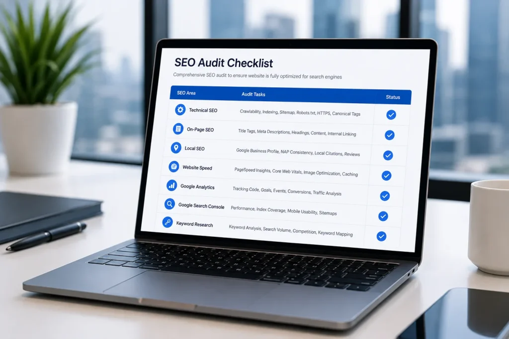 SEO checklist for businesses in the UAE